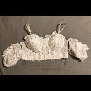 White lace top